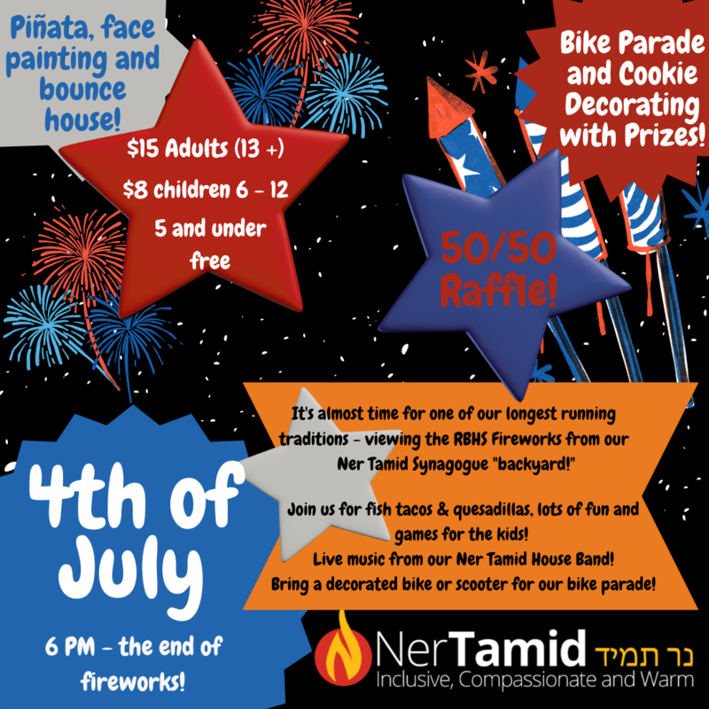 Banner Image for 4th of July at Ner Tamid Synagogue!